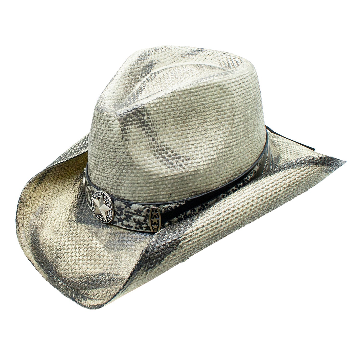 Salgado Toyo Straw Star Buckle Western Drifter Cowboy Hat Doba Default